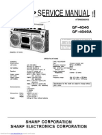 Service Manual Sharp Ghettoblaster Gf4646