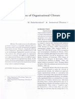 Dimensions of Organizational Climate