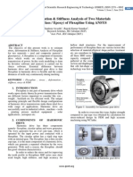 Stress Deformation & Stiffness Analysis of Two Materials (Steel and Glass / Epoxy) of Flexspline Using ANSYS