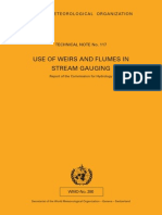 Use of Weir and Flames For Stream Gauging