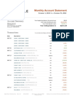 Monthly Account Statement