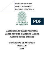 Manual de Usuario Péndulo Invertido Control II