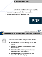 01 - Fundamentals of SAP Business One