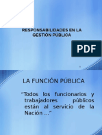 Responsabilidad en La Gestion Publica