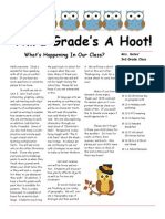 Third Grade's A Hoot!: What's Happening in Our Class?