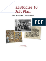 Dan Savage - Social 10 Unit Plan - Industrial Revolution