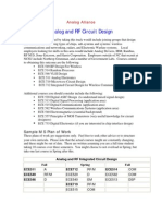 Analog and RF Circuit Design