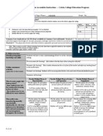 Lesson Planning Form For Accessible Instruction - Calvin College Education Program