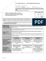 Lesson Planning Form For Accessible Instruction - Calvin College Education Program