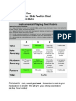 Playing Test Rubric