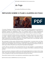 Reflexão Sobre o Filme A Guerra Do Fogo - Filme A Guerra Do Fogo