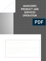 CHAPTER 10-Managing Product and Services Operation