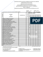 Formato de Lista de Evaluacion