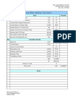 Cooling Water Calculation