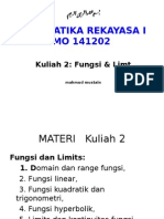 KULIAH 2-MATREK I-Fungsi & Limit