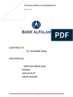 Bank Alfalah Limited Project of Human Resource Development