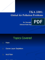 AIR QUALITY AND POLLUTION (TKA 3301) LECTURE NOTES 12 - Global Air P Problem