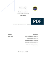 Reposicion de Equipos - Fundamentos de Mantenimiento