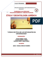 Monografia de Codigo de Etica en Las Universidades