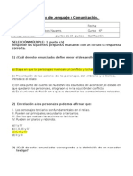 Examen de Lenguaje y Comunicación SEXTO