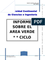 Informe Areas Verdes