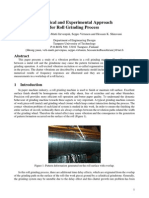 Numerical and Experimental Approach For Roll Grinding Process