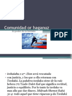 Comunidad or Haganuz Tzedaka y Jesed