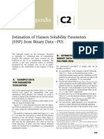 Appendix: Estimation of Hansen Solubility Parameters (HSP) From Binary Datadpes