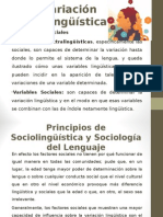 La Variación Sociolingüística