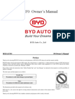 BYD F0 Owner's Manual20110607 en