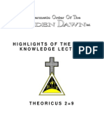 GOLDEN DAWN - 2 9 - Highlights of The Third Knowledge Lecture