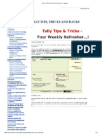 TALLY TIPS, TRICKS AND HACKS - Tallypdf PDF