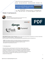 Django Vs Flask Vs Pyramid - Choosing A Python Web Framework