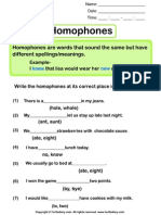 Choose The Correct Homophone 6