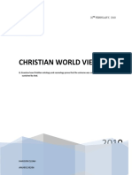 Christian World View: 20 FEBRUARY, 2010