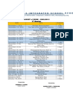 English Grade 8 (3rd Quarter Budget of Work)