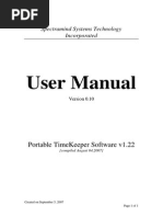 Portable Timekeeper Manual