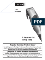 Use and Care Guide: Model HC-921