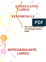 Anticoagulante Lupico