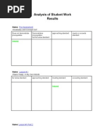 Analysis of Student Work Results-Focus Student 2