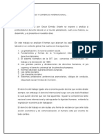 Derechos Laborales y Comercio Internacional