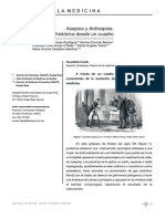 Asepsia y Antisepsia. Vision Historica Desde Un Cuadro 2011 PDF