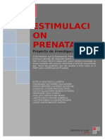 Psicoprofilaxis Proyecto de Investigacion Estimulacion Prenatal 1