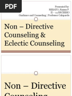 Non - Directive and Eclectic Counseling