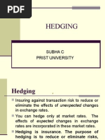 Introduction of Hedging