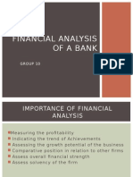 Financial Analysis of A Bank