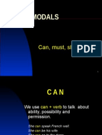 Modals: Can, Must, Should
