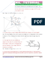 Class 10 Reflection and Refraction of Light Cbse Test Paper Solved-05