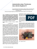 Bluetooth Communication Using A Touchscreen Interface With The Raspberry Pi