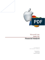 Microsoft - Apple Financial Analysis